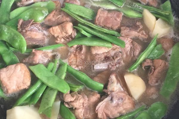 排骨炖豆角土豆的做法图解6