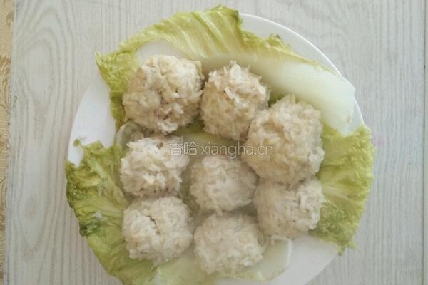糯米山药肉丸的做法图解4