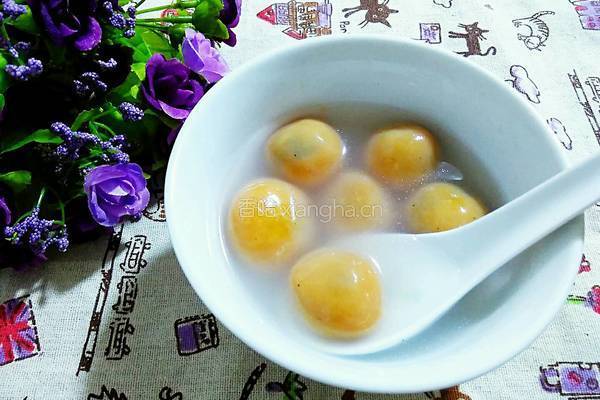 南瓜黑芝麻汤圆的做法图解14