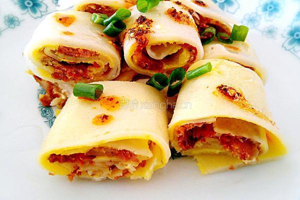 腊肠鸡蛋肠粉的做法图解8