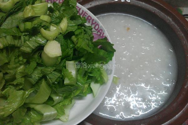 烧骨芥菜粥的做法图解9