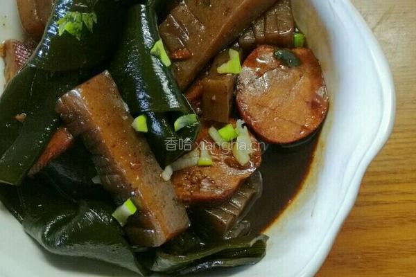魔芋素鸡海带烧的做法图解5