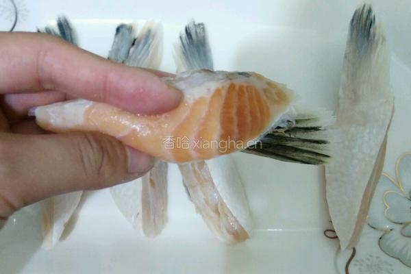 香煎三文鱼鳍的做法图解9