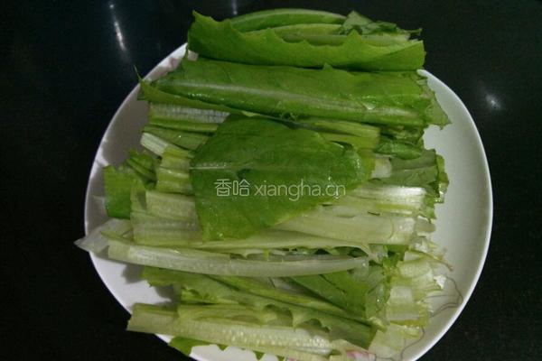 耗油油麦菜的做法图解1