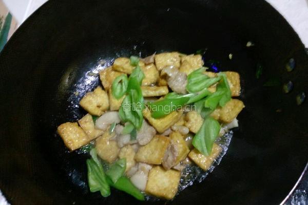 小炒煎豆腐的做法图解9