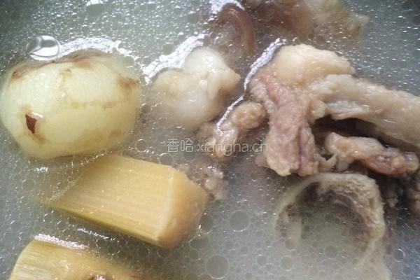 竹蔗马蹄羊肉汤的做法图解4