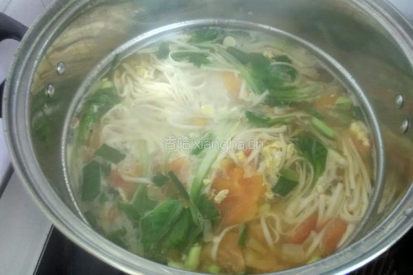 鸡蛋汤面的做法图解6