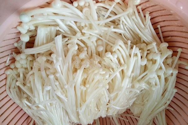 蒜蓉肉末金针菇的做法图解6