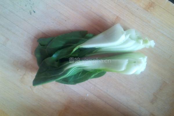 油菜炒鲜蘑的做法图解2
