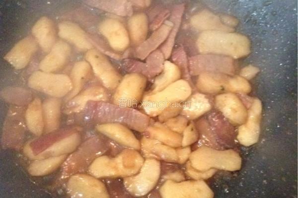 马蹄炒酱肉的做法图解5