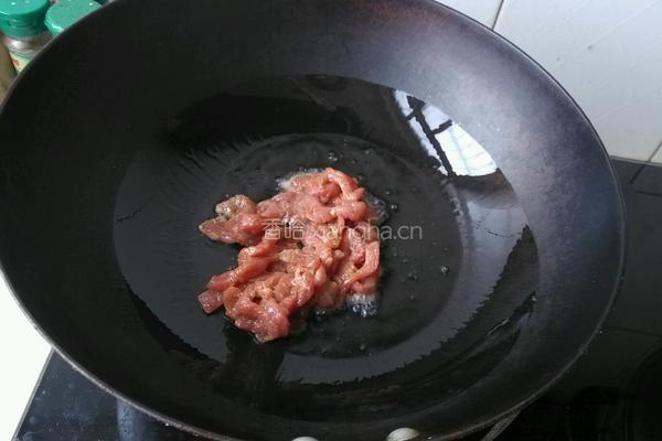蒜薹炒肉丝的做法图解3
