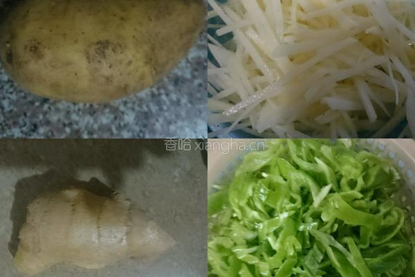 青椒土豆丝的做法图解1