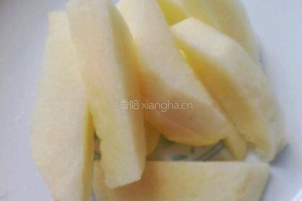 止泻-苹果山药粥的做法图解3