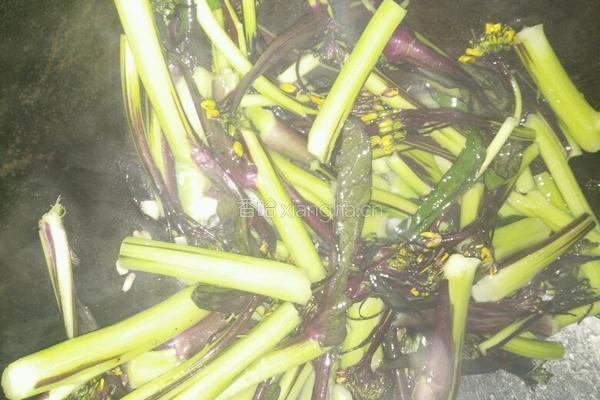 清炒红菜苔的做法图解5