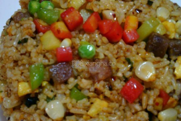 老干妈什锦蛋炒饭的做法图解9