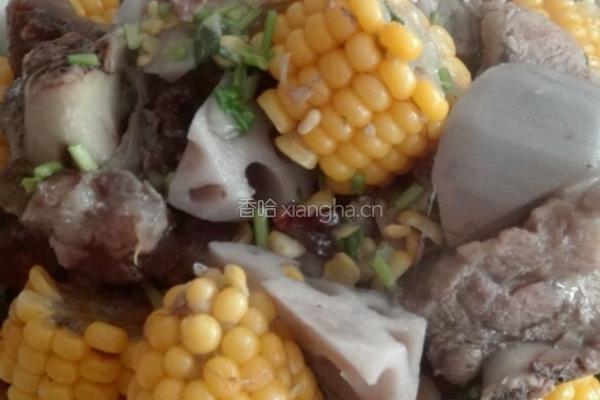 玉米棒骨汤的做法图解4