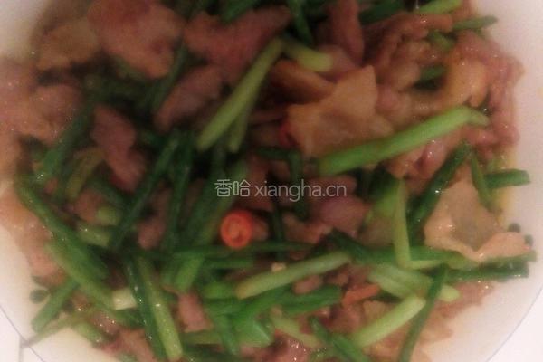 蒜薹炒肉的做法图解6