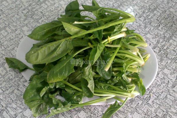 芝麻菠菜的做法图解2