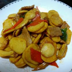 慈菇炒肉片的做法[图]