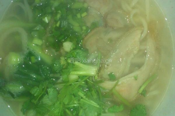 青菜牛肚面的做法图解6