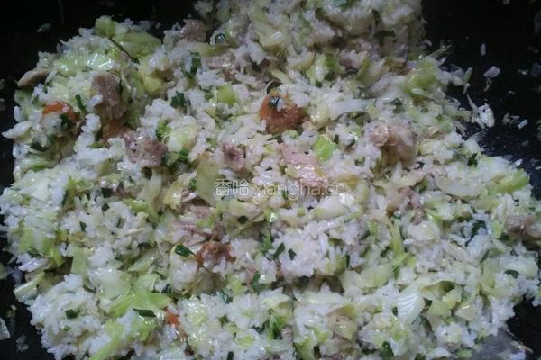 虾仁猪肉蔬菜炒饭的做法图解15