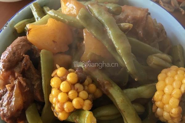 大骨头炖豆角的做法图解5