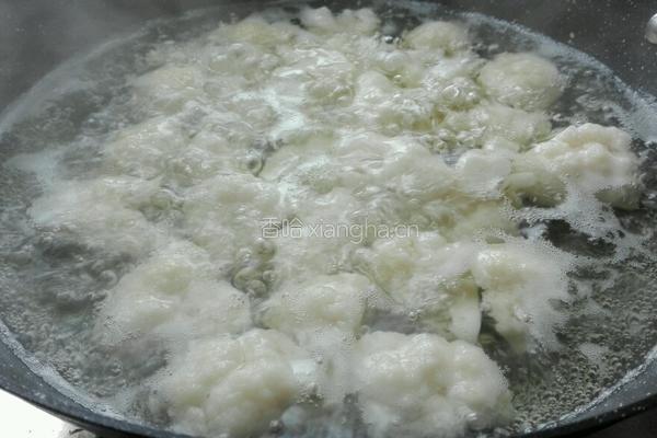 香肠炒花菜的做法图解4