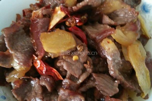 姜干辣椒炒牛肉的做法图解8