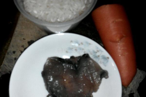 营养粥（乌鸡肉胡萝卜）的做法图解1