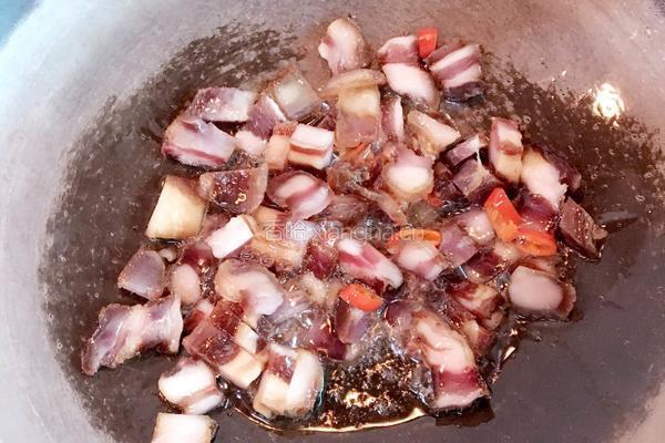 豆角炒腊肉的做法图解5