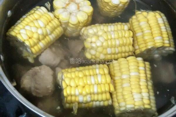 玉米骨头汤的做法图解3