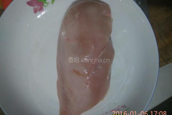 五彩鸡胸肉的做法图解2