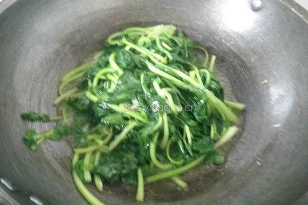 虾皮油麦菜的做法图解4
