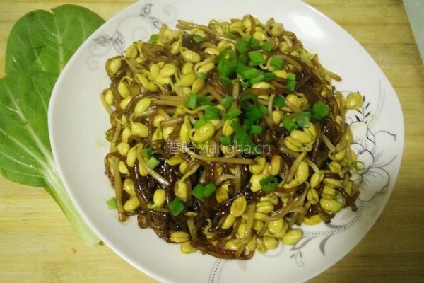 黄豆芽焖粉条的做法图解6