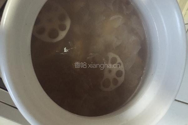 板栗莲藕羹的做法图解5