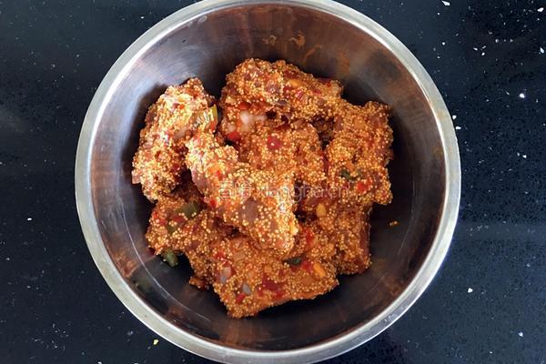 小米辣酱蒸排骨的做法图解5