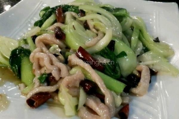 青菜肉丝的做法图解3
