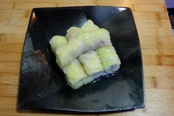 白菜肉卷的做法图解7
