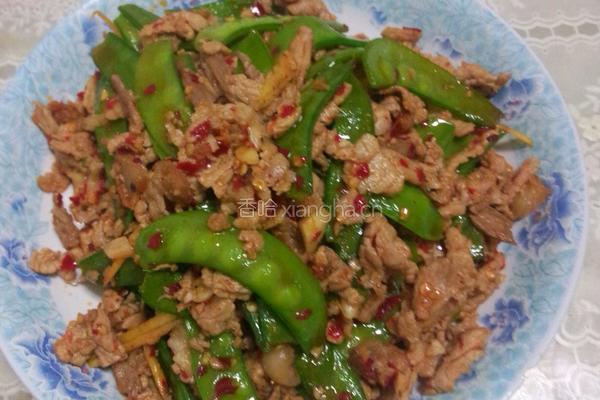 肉炒扁豆的做法图解5