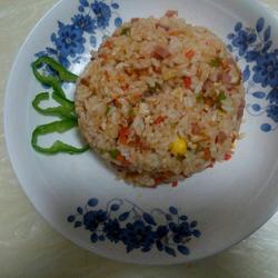 三色蛋炒饭的做法[图]