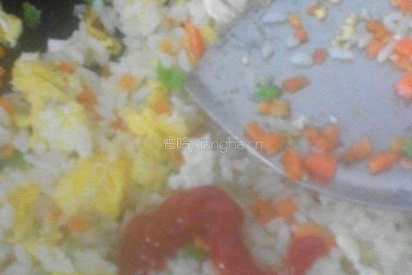 三色蛋炒饭的做法图解5
