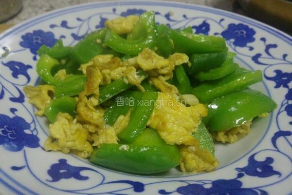 青椒炒蛋的做法图解5