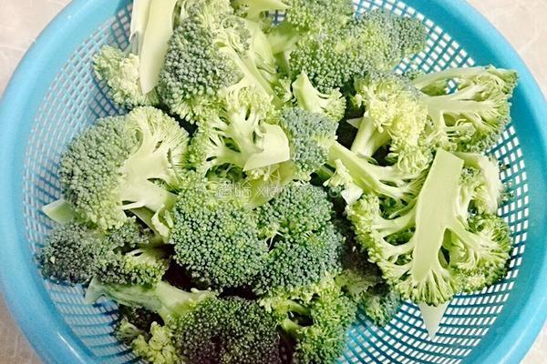 鲜冬菇炒西兰花的做法图解1