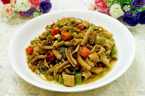 酸豆角炒鸭肠的做法图解14
