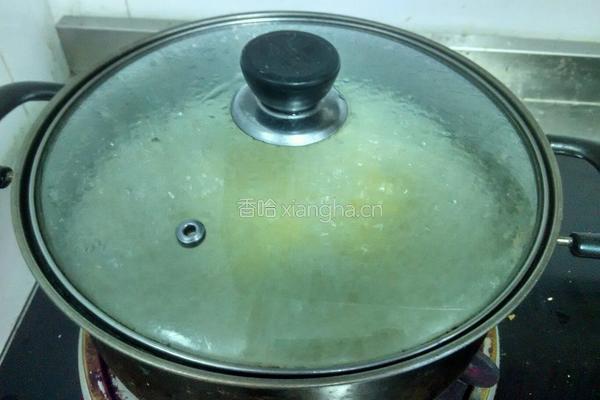 小米鸡肝粥的做法图解3