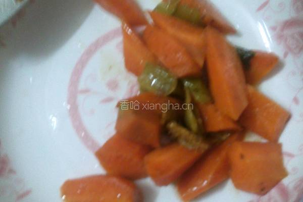 胡萝卜焖鸭肉的做法图解5