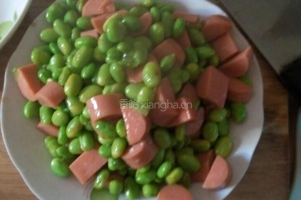 豆米炒火腿的做法图解5