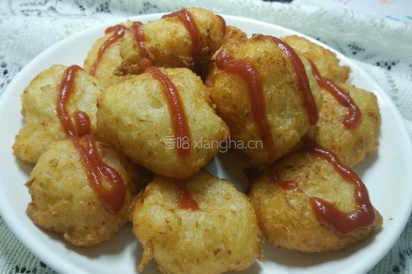 酥香萝卜球的做法图解4