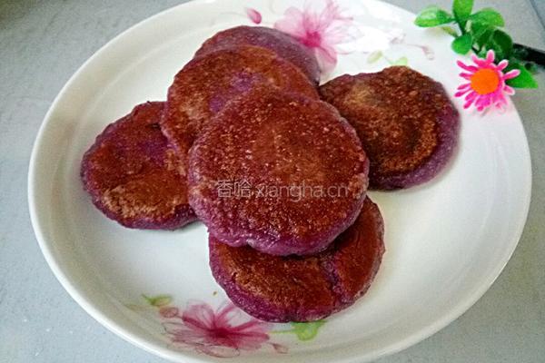 紫薯糯米饼的做法图解10