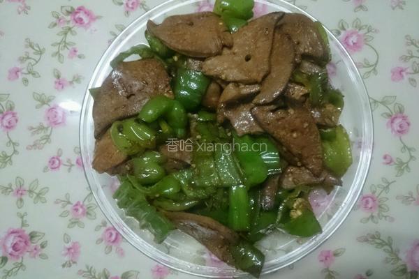 辣椒炒猪肝的做法图解6